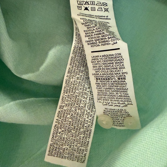 Mint Green Long-Sleeve Mandarin Collar Shirt - Picture 6 of 8